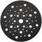 Brusný kotouč s kruhovými otvory různých velikostí, černý, pro excentrickou brusku.