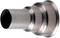 Kovový trubkový adaptér se stupňovitým tvarem, navržený pro propojení různých průměrů trubek v technických aplikacích.