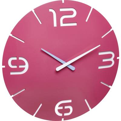 TFA Dostmann 60.3047.12 Quartz nástěnné hodiny 35 cm x 3.5 cm , růžová