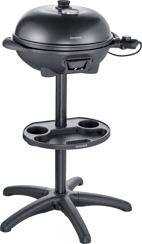 Severin PG 8541 elektrický gril, gril, průměr 410 mm, černá