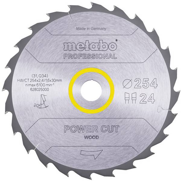 Metabo  628025000 pilový kotouč   254 mm  1 ks