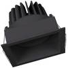 LED vstavané svetlo LEDVANCE SPOT SQUARE DARKLIGHT ADJUST (EU) 4058075114067, 8 W, teplá biela, čierna
