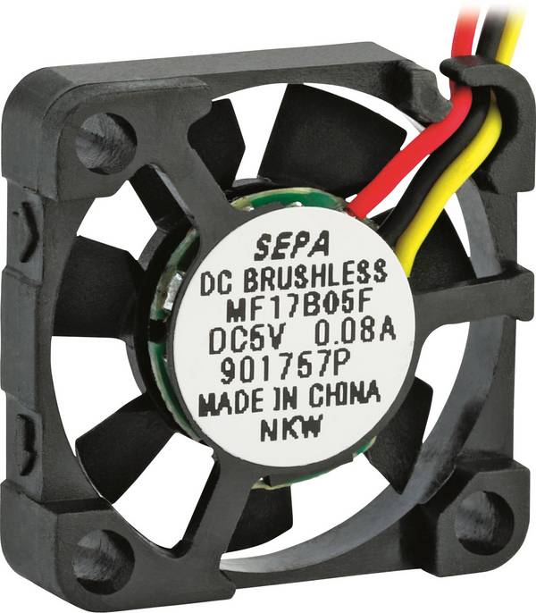 SEPA MF17B05FSE axiální ventilátor, 5 V/DC, 1.1 m³/h, (d x š x v) 17 x 17 x 4.5 mm, 111111657