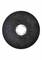 Černá řezací a brusná bruska s centrálním upevňovacím otvorem, často využívaná v řemeslnictví a stavebnictví pro řezné a brousicí práce.