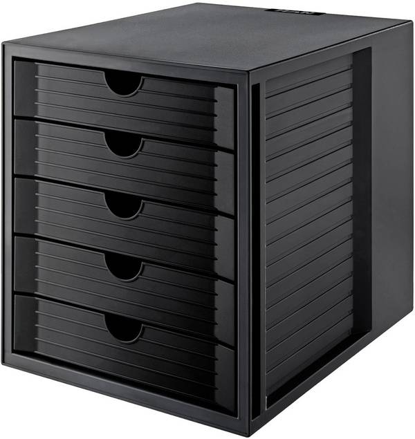HAN SYSTEMBOX KARMA 14508-13 box se zásuvkami černá DIN A4, DIN C4  Počet zásuvek: 5