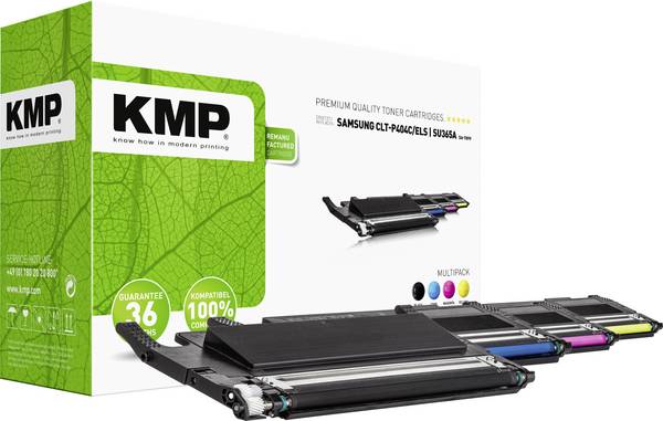 KMP náplň do tiskárny náhradní Samsung C404, CLT-P404C, CLT-C404S, CLT-K404S, CLT-M404S, CLT-Y404S kompatibilní černá, azurová, purppurová, žlutá 1500 Seiten SA-T89V