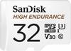 SanDisk High Endurance Monitoring paměťová karta microSDHC 32 GB Class 10, UHS-I, UHS-Class 3, v30 Video Speed Class vč. SD adaptéru