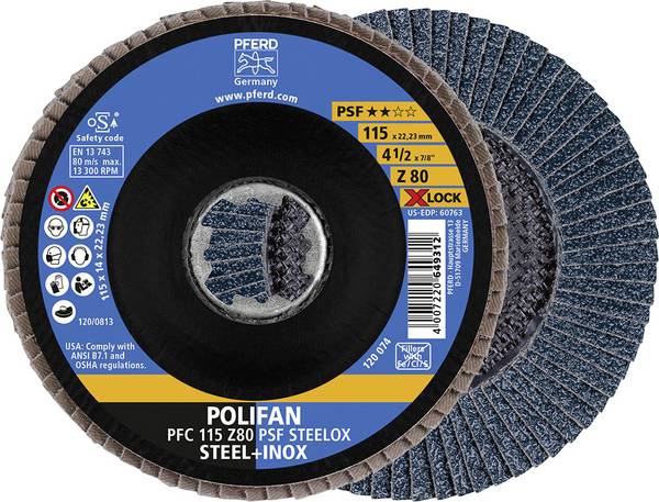 PFERD TOOLS 67668116  vějířovitý brusný kotouč Průměr 115 mm    10 ks