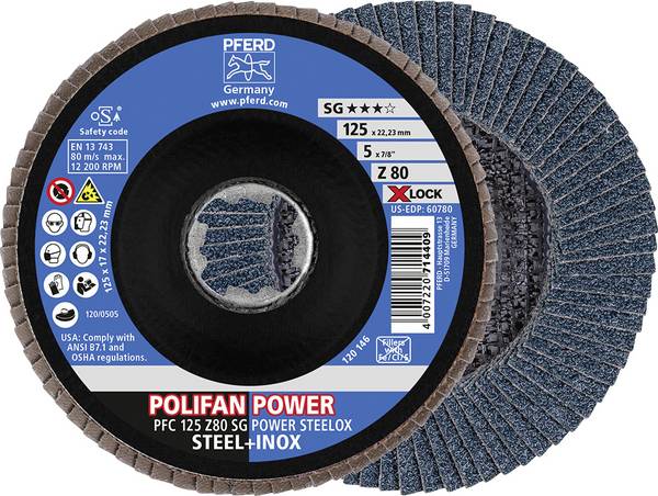 PFERD TOOLS 67788127  vějířovitý brusný kotouč Průměr 125 mm    10 ks