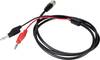 TRU COMPONENTS 16-0300 BNC měřicí kabel 139.00 cm černá, červená