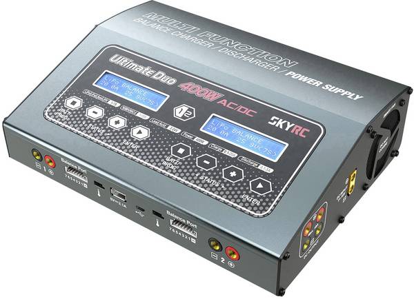 SKYRC D400 modelářská multifunkční nabíječka, 20 A, Li-Pol, LiFePO , Li-Ion, NiMH, NiCd, pro olověné akumulátory
