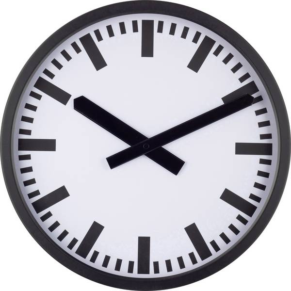 EUROTIME 59540-05 DCF rádiové hodiny 35 cm x 35 mm x 50 mm , černá (matná)