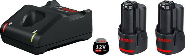Bosch Professional 1600A019RD GAL 12V-40 + 2x GBA 12V 3.0Ah akumulátor do nářadí a nabíječka  12 V 3 Ah Li-Ion