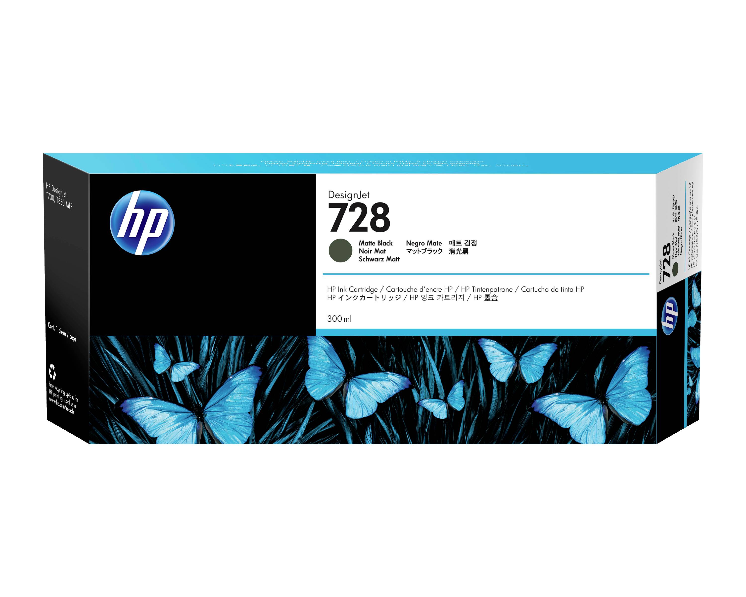 HP Ink 728 originál černá 300 ml F9J68A 1 ks
