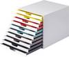 Durable VARICOLOR MIX 10 - 7630 763027 box se zásuvkami bílá DIN A4, DIN C4 , Folio , Letter Počet zásuvek: 10