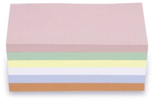 magnetoplan 112501510 moderační karta růžová, zelená, žlutá, bílá, modrá, oranžová obdélníkový 200 mm x 100 mm 250 ks-0