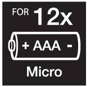 Obrázek symbolu pro Basetech AAA 12-PK úložný box na baterie 12x AAA, 10440 (d x š x v) 62 x 45 x 25 mm