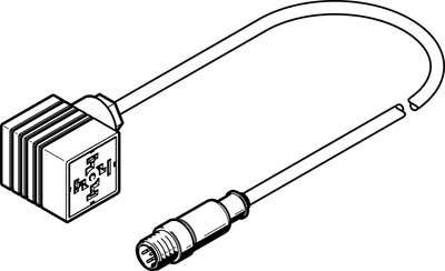 FESTO NEBC-A1W3-K-0.3-N-M12G5 připojovací kabel pro senzory - aktory, 549294, piny: 5, 30.00 cm, 1 ks