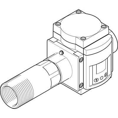 Kamerový modul se zaoblenými hranami a velkým nástavcem objektivu. Technický design znázorněný liniovým nákresem.