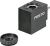 FESTO magnetická cívka 8030801 VACF-B-B2-5 12 V/DC schéma zapojení 1 ks