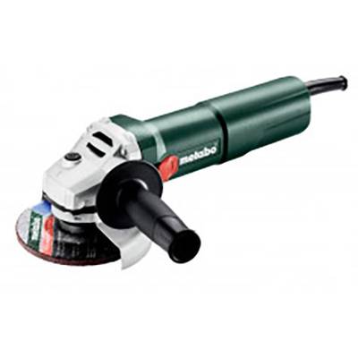 Elektrická úhlová bruska se zeleným tělem a černou rukojetí, vhodná pro broušení a řezání materiálů.