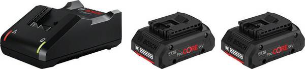 Bosch Professional 1600A01BA3 2x ProCORE18V 4.0Ah + GAL 18V-40 Professional akumulátor do nářadí a nabíječka  18 V 4 Ah Li-Ion