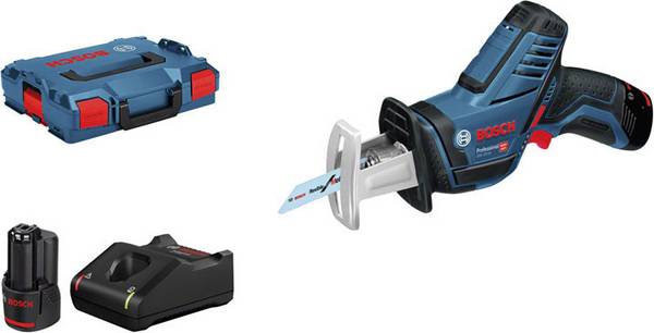 Bosch Professional Bosch Power Tools akumulátorová šavlová pila, Vč. ukazatele stavu nabití, 12 V, 060164L976