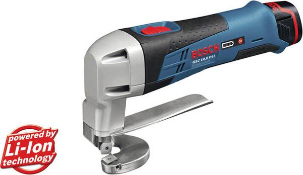 Bosch Professional 060192610A Akumulátorové nůžky na plech GSC 12V-13 bez akumulátoru, bez nabíječky, kufřík