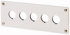Eaton M22-E5 216546 vestavný rámeček 5 instalačních pozic (Ø x v) 22 mm x 72 mm nouzové STOP šedá 1 ks Piece