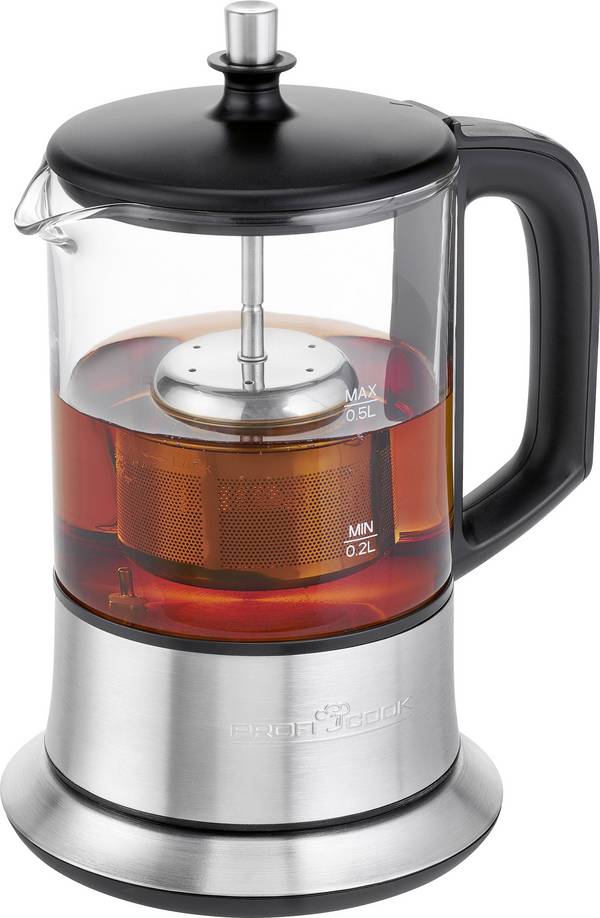 Profi Cook PC-TK 1165 rychlovarná konvice, multifunkční, ochrana proti přehřátí, bezšňůrová, teplota varu, nerezová ocel, 501165