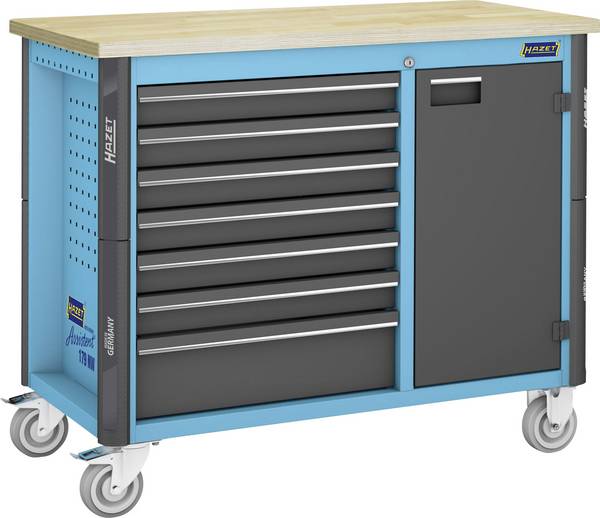 Hazet 179NW-7 pracovní stůl (d x š x v) 1150 x 1150 x 965 mm modrá, černá