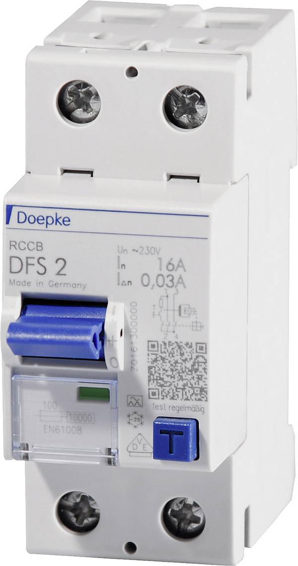 Doepke 09124601 DFS2 025-2/0,03-A 2polig 25/0,03A ochranný proudový spínač A 2pólový 25 A 0.03 A 230 V