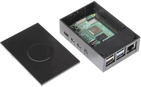 4B MFG Black SBC skříň Vhodné pro (vývojové sady): Raspberry Pi®  černá