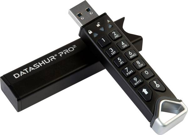 iStorage datAshur Pro2 USB flash disk  4 GB černá IS-FL-DP2-256-4 USB 3.2 (Gen 1x1)