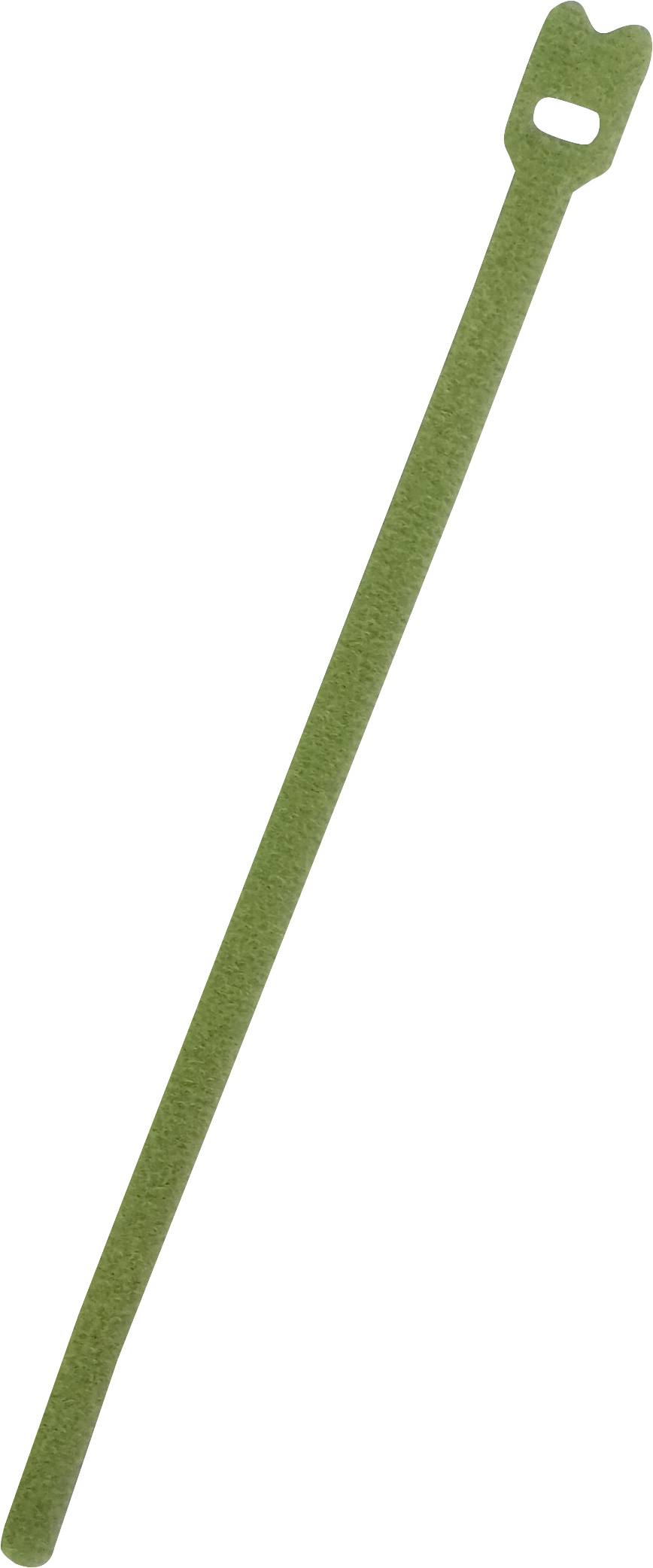 FASTECH® kabelový manažer na suchý zip ke spojování háčková a flaušová část (d x š) 200 mm x 7 mm zelená 100 ks