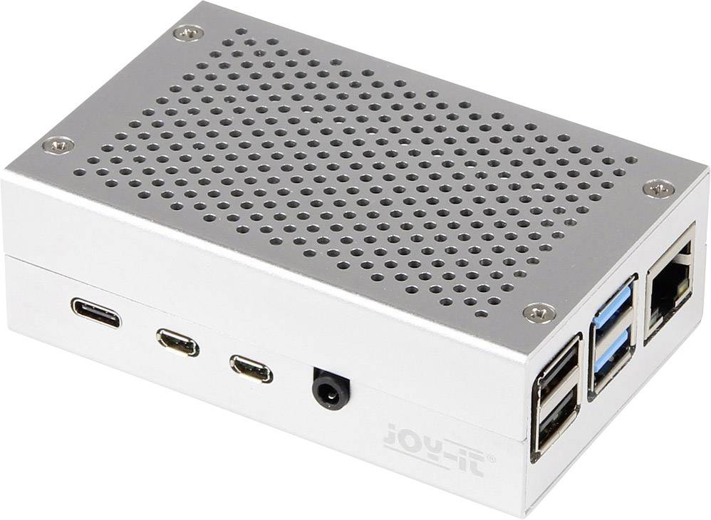 Joy-it rb-alucasep4+01 SBC skříň Raspberry Pi® hliník stříbrná