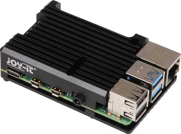 Joy-it ARMOR Case BLOCK SBC skříň Vhodné pro (vývojové sady): Raspberry Pi® včetně pasivního chladiče černá