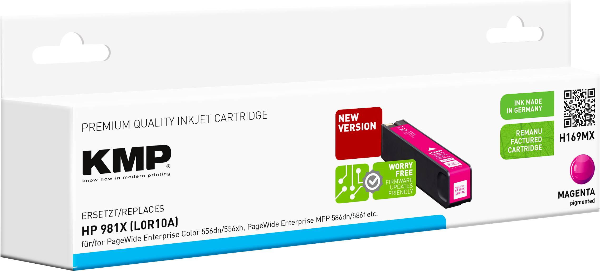 KMP Ink náhradní HP 981X, L0R10A kompatibilní purppurová H169MX 1755,4006-1