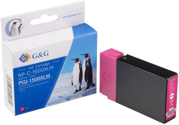 G&G Ink náhradní Canon PGI-1500M XL kompatibilní  purppurová NP-C-1500XLM 1C1500M