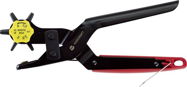 TOOLCRAFT TO-6425610 děrovací kleště otočné 2 mm, 2.5 mm, 3 mm, 3.5 mm, 4 mm, 4.5 mm  230 mm 1 ks