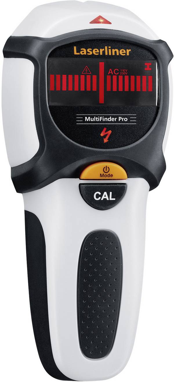 Laserliner detektor  Ortungsgerät MultiFinder Pro Metall bis 10cm/and.Mat.4-5cm 080.966A  Detekční hloubka (max.) 100 mm Druh materiálu dřeva, kabely vedoucí napětí, železných kovů, neželezných kovů