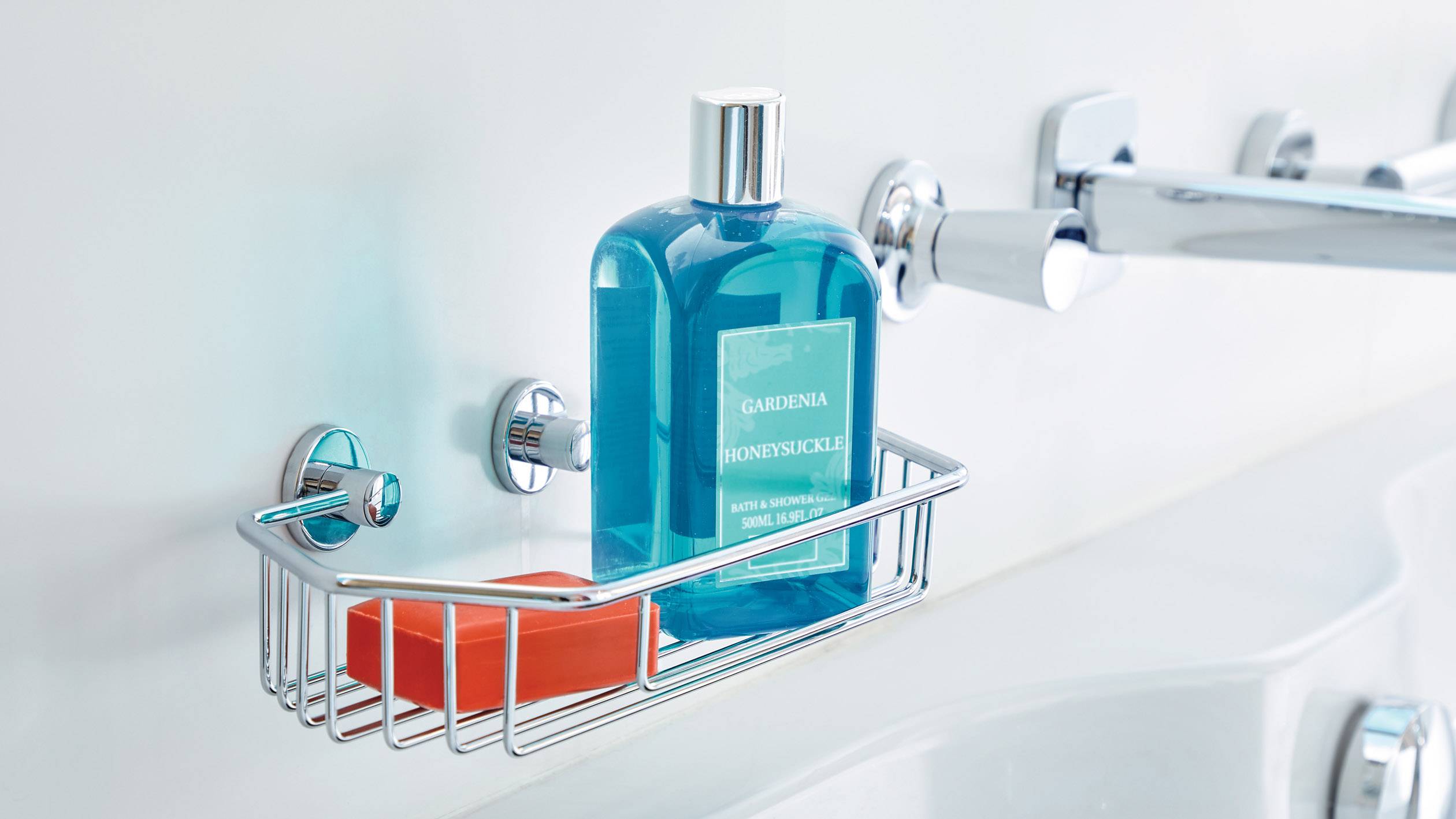 tesa 40228-00000-00 draad koupelnová polička lepidlo chrom (lesklý)-1