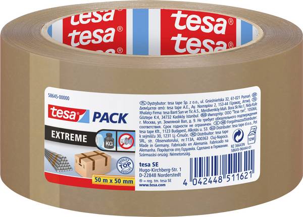 tesa EXTREME 58645-00000-00 balicí lepicí páska TESAPACK® hnědá (d x š) 50 m x 50 mm 1 ks