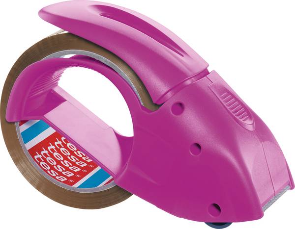 tesa odvíječ balicí pásky Pack n Go růžová Šířka role (max.): 50 mm Délka role (max.) 66 m včetně role lepicí fólie 50 m x 50 mm