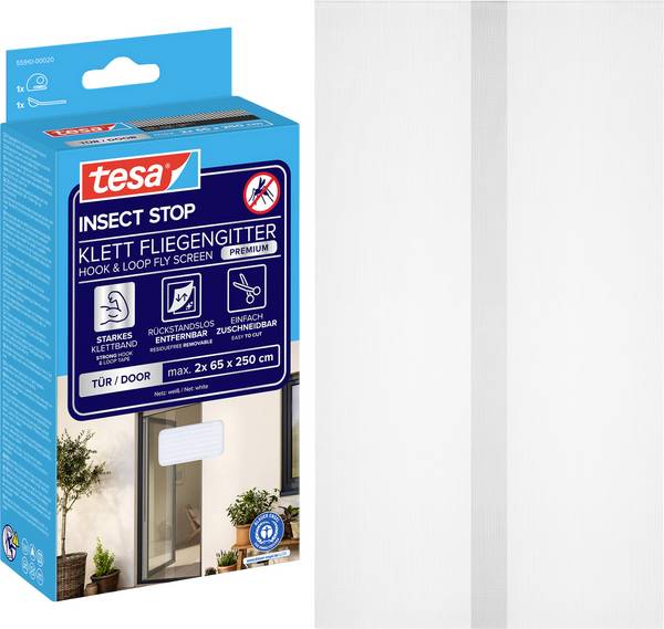 tesa COMFORT 55910-00020-00 Dveřní létající obrazovka   (š x v) 1200 mm x 2500 mm bílá 1 ks