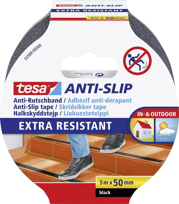 tesa EXTRA RESISTANT 55588-00000-11 protiskluzová páska  černá (d x š) 5 m x 50 mm 1 ks