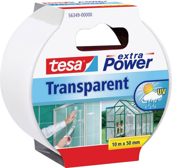 tesa  56349-00000-04 instalatérská izolační páska tesa® Extra Power transparentní (d x š) 10 m x 50 mm 1 ks