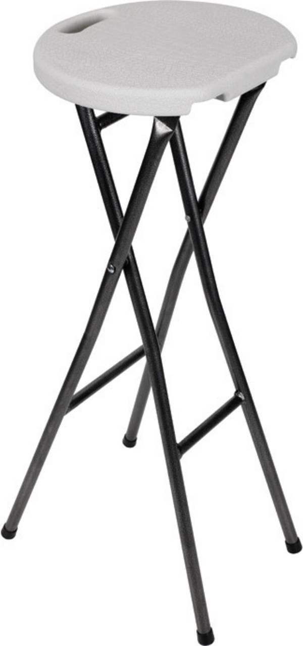 Perel bar stool    polyetylén, ocel bílá