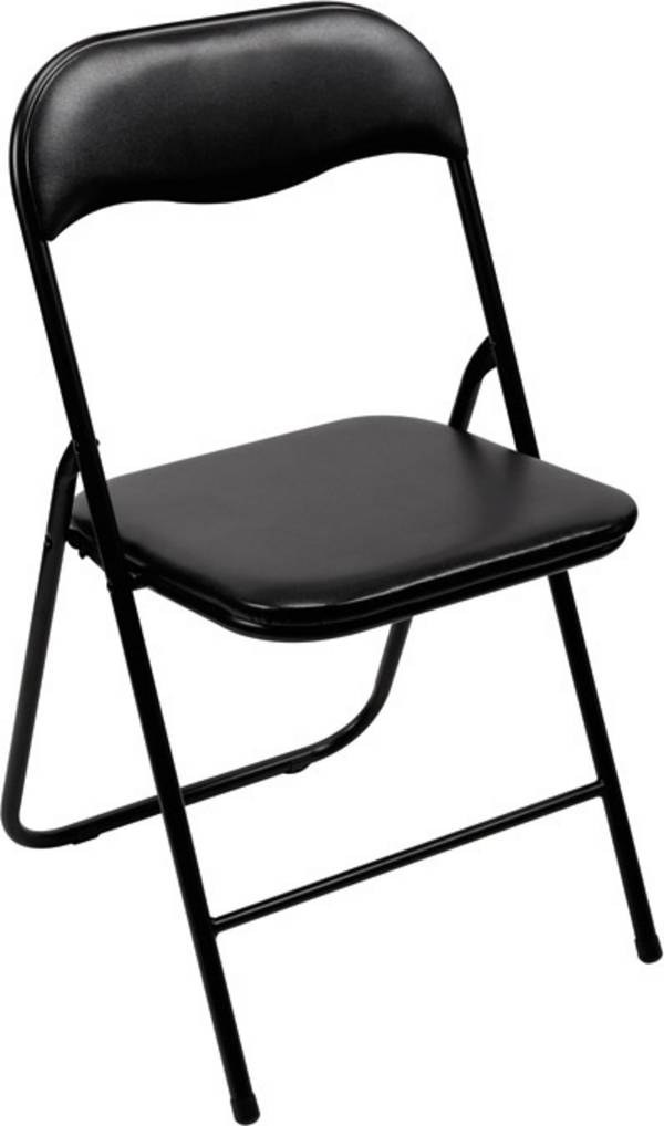 Perel folding chair padded kempingová židle černá FP168B