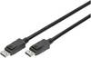 Digitus DisplayPort kabel Konektor DisplayPort 1.00 m černá AK-340106-010-S Kabel DisplayPort